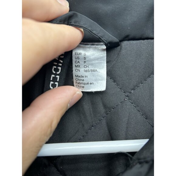 Divided by H&M Black 90 Brooklyn Racing Bomber Jacket Size Small Runs Big Coat - Picture 8 of 16